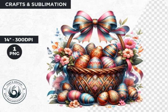 Download Easter Basket Eggs Clipart - Easter basket eggs Collection
