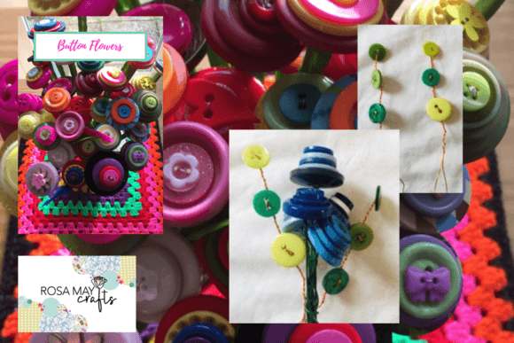 Download Button Flowers Free Pattern - Flowers Collection