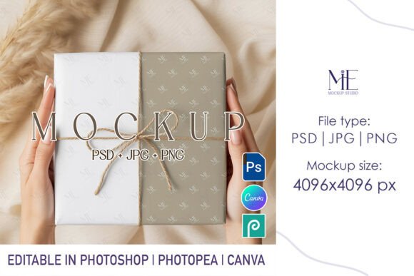 Download Wrapping Paper Mockup PSD Gift Wrap - Wrapping Collection