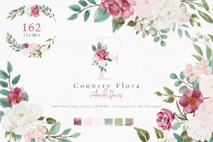 Download Country Flora Watercolor Flowers - Flowers Collection