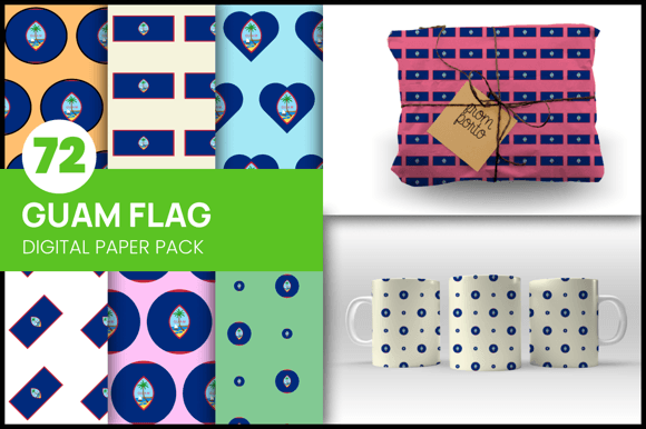 Download Guam Flag Wrapping Paper - Wrapping Collection