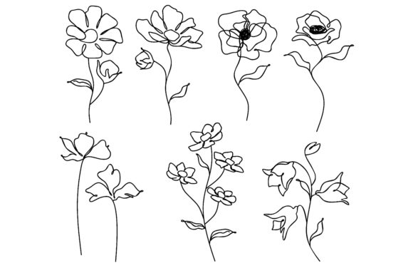 Download Collection of Hand Drawn Flowers - Flowers Collection