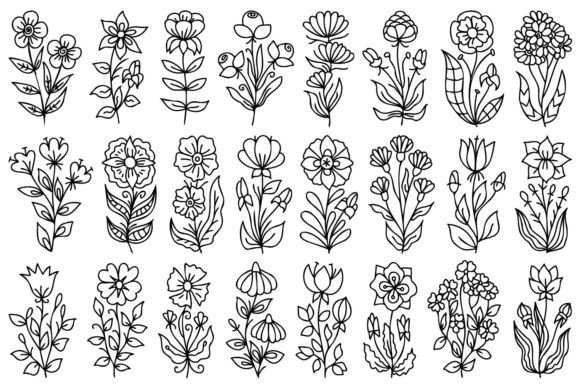 Download Hand Drawn Flowers - Flowers Collection