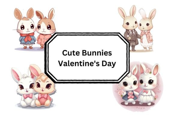 Download Cute Bunnies Valentine's Day - Cute bunnies Collection