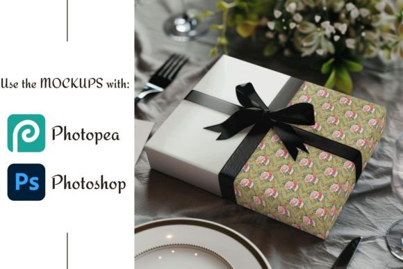 Download Wrapping Paper Mockup | Gift Box Mockup - Wrapping Collection