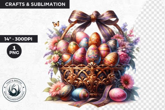 Download Easter Basket Eggs Clipart - Easter basket eggs Collection