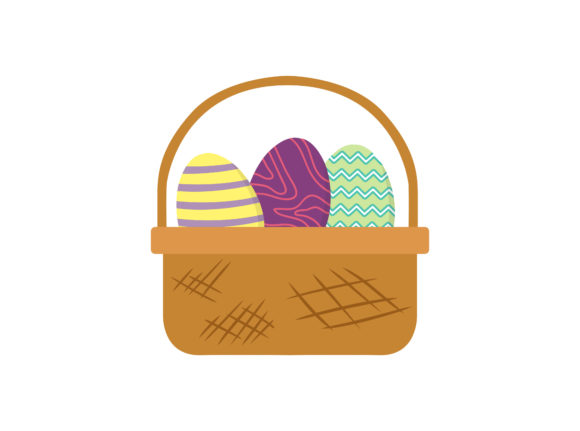 Download Easter Basket Eggs Vector Illustration - Easter basket eggs Collection