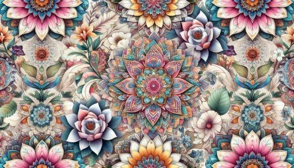 Download Bohemian Mandala Flowers - Premium Resources