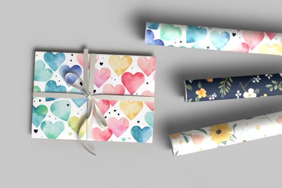 Download Realistic Gift Wrapping Paper Mockup - Wrapping Collection
