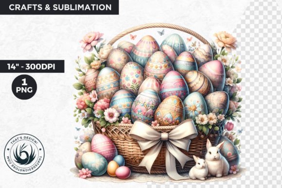 Download Easter Basket Eggs Clipart - Easter basket eggs Collection