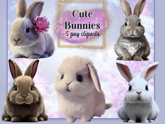 Download Cute Bunnies Sublimation Clipart - Cute bunnies Collection